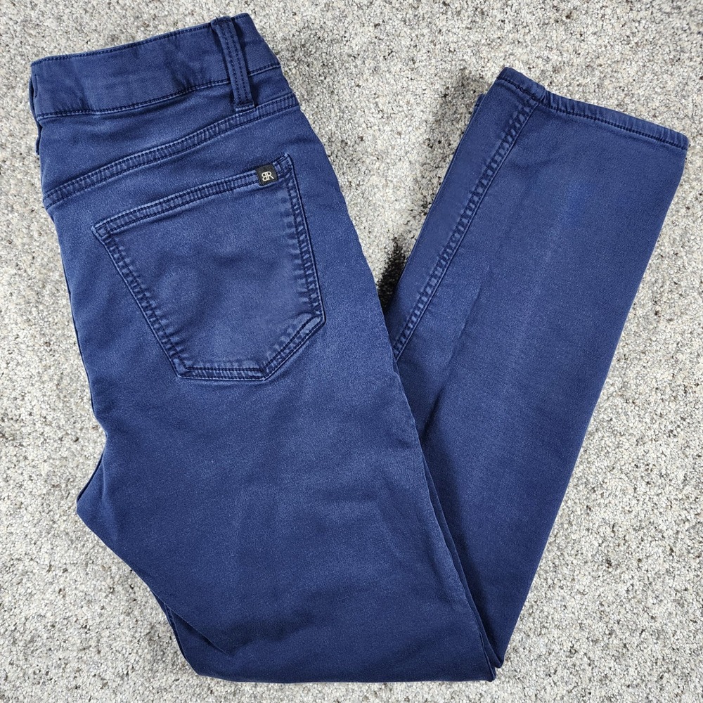 Banana Republic Pants Mens 32x30 Slim Straight Navy Blue Stretch Excellent